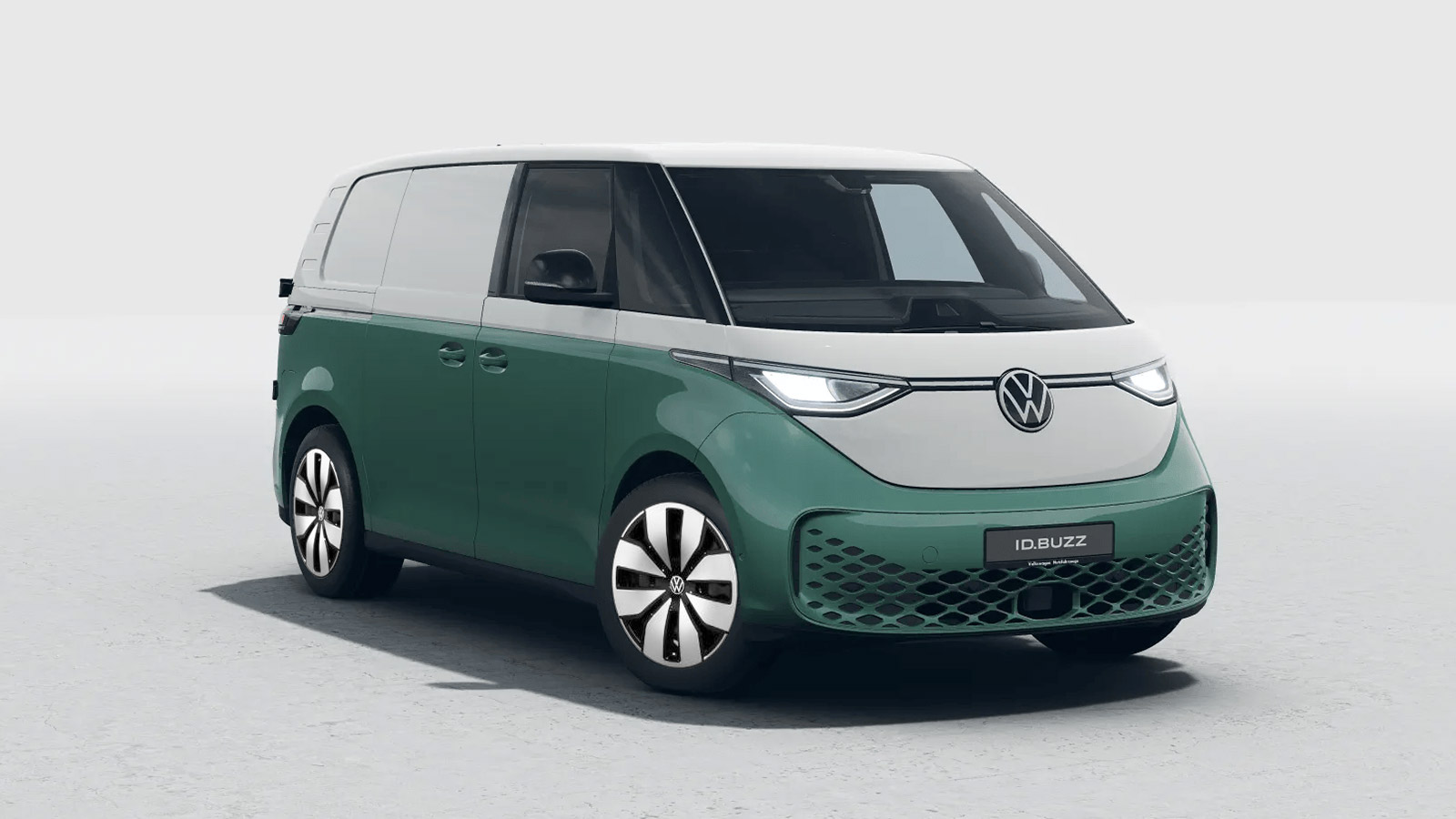 Volkswagen finished in Candy White/Bay Leaf Green