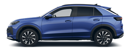 Render of a T-Roc with a transparent background